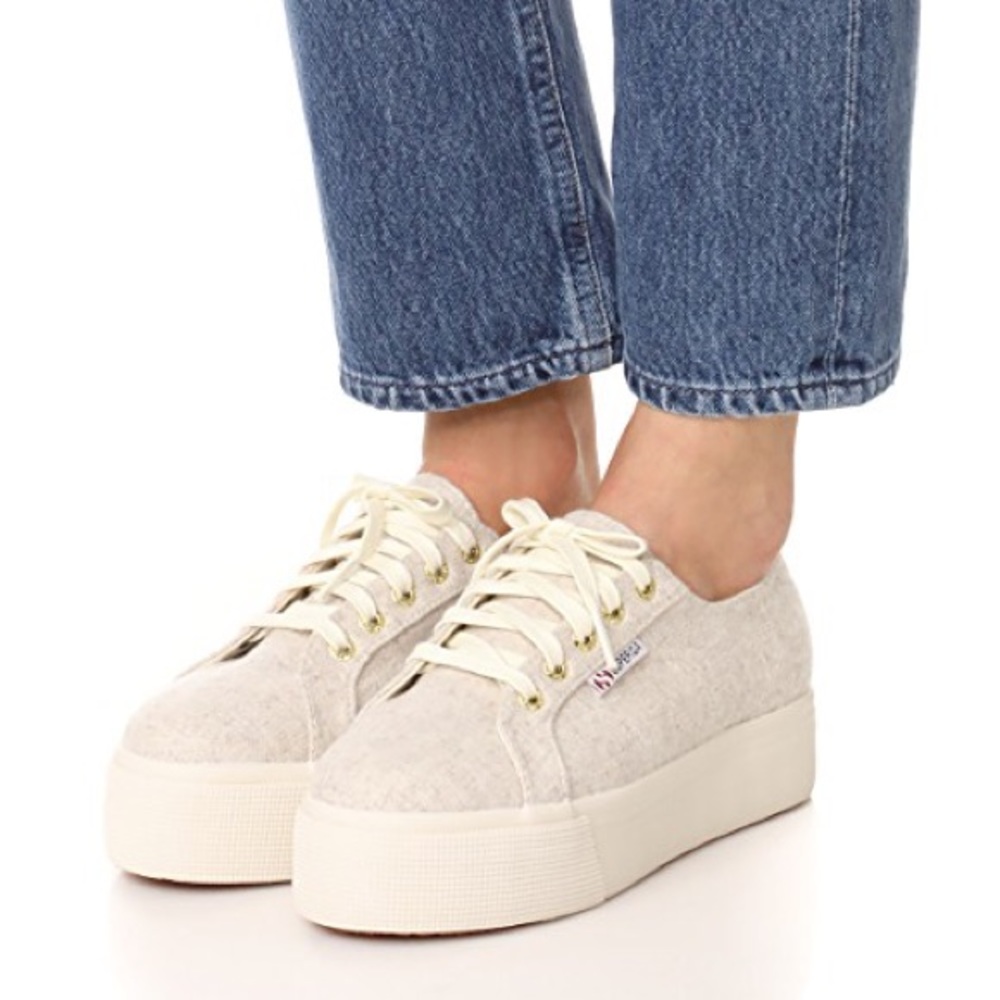 SOLD—SUPERGA 2790 Woolmelw - Platform Sneakers